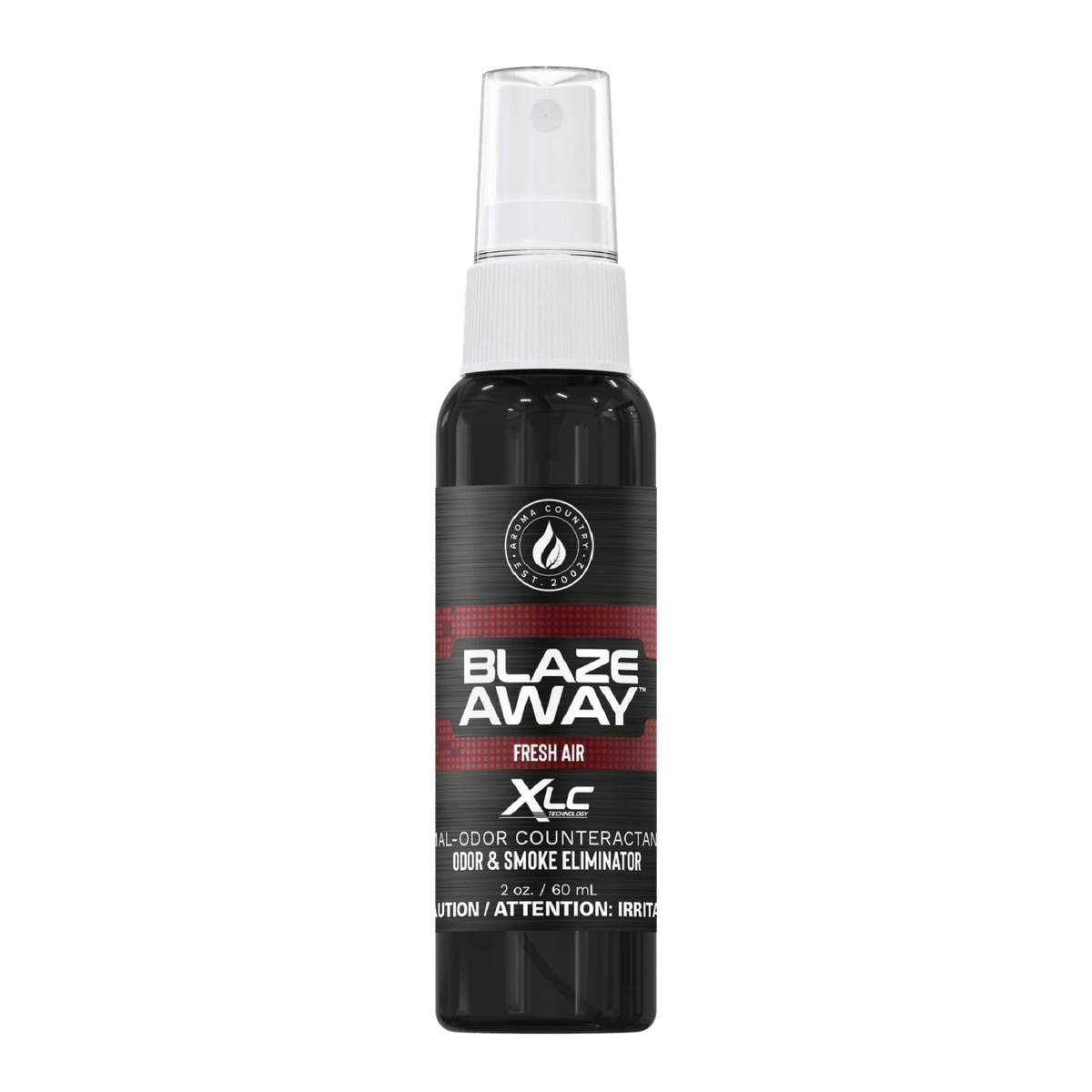 Blaze Away Fresh Air XLC mal odor counteractant 2 oz spray, compact smoke and odor eliminator for on-the-go use and clean indoor freshness